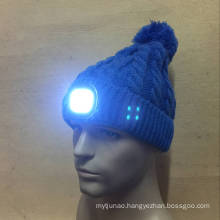 Winter fashion custom cap knitted beanie hat manufacturer